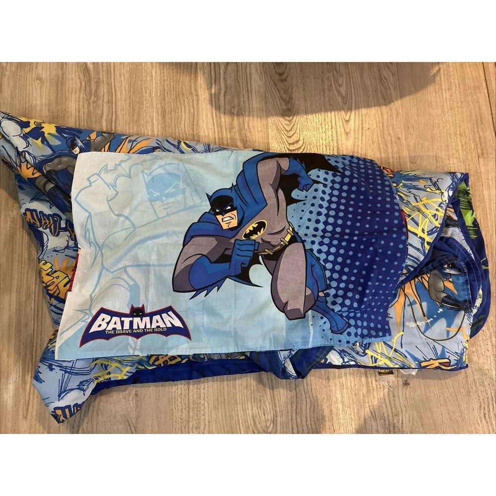 Batman The Brave And The Bold Comforter  Pillowcase  - Batman bedding kids 74x84